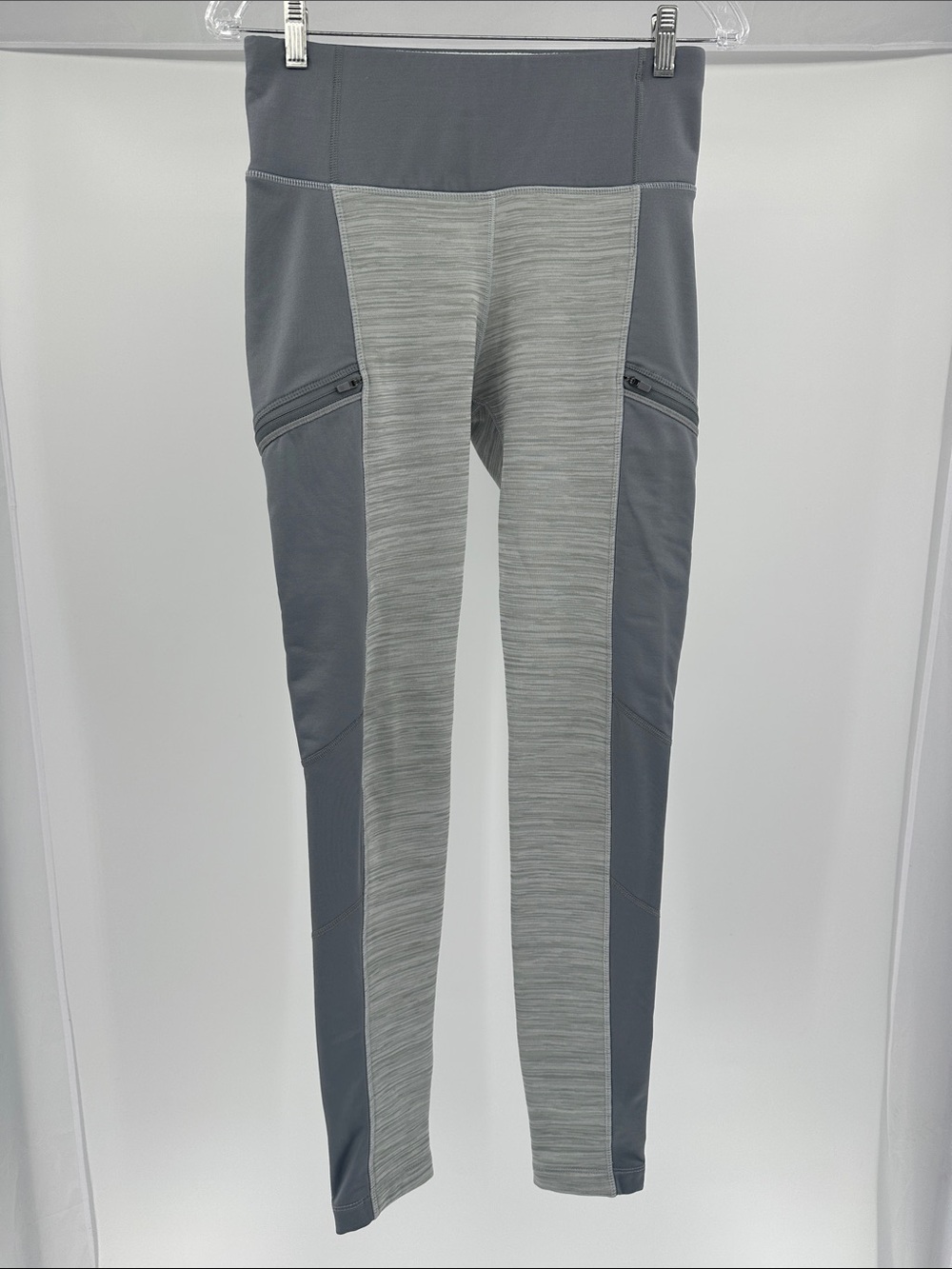 Athleta Two-Tone Grey Performance Leggings